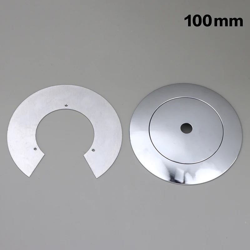 Aluminum Arc Cap Glass Globe Lampshade Holder – Flying Saucer Lampshade Holder Cap Richie's 100mm Silver