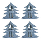 Christmas Cutlery Holder Bags | Festive Non-Woven Fabric 4 Pcs Cutlery Holder Bags Richie's 11