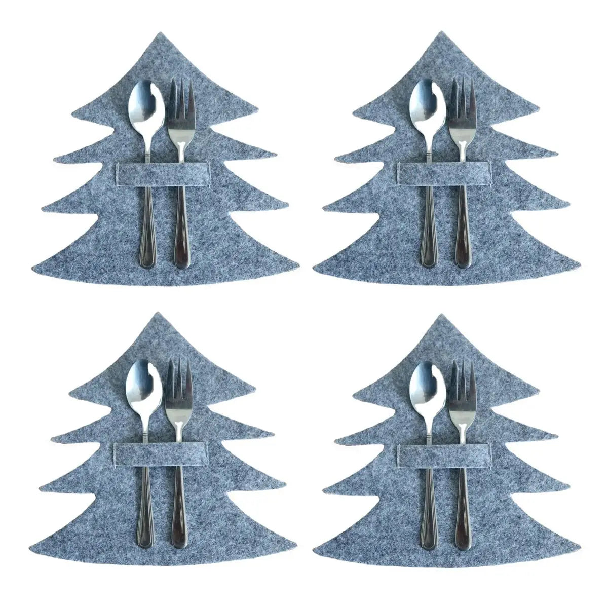 Christmas Cutlery Holder Bags | Festive Non-Woven Fabric 4 Pcs Cutlery Holder Bags Richie's 11