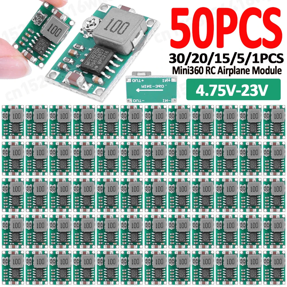 Mini360 DC Buck Converter Step-Down Module LM2596 4.75V-23V DC Buck Converter Richie's