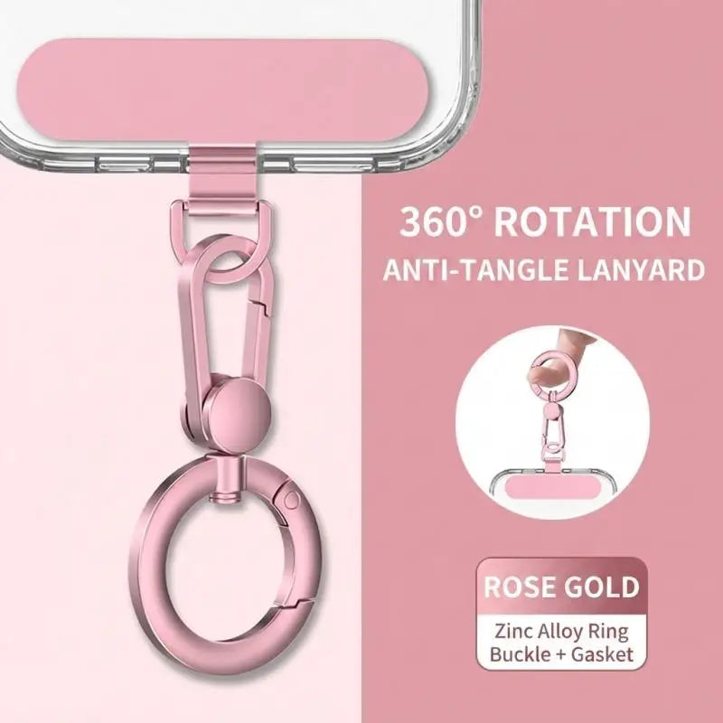 Rotatable Metal Phone Lanyard Clip – Stainless Steel Hook Phone Lanyard Clip Richie's