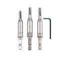 3-Pc HSS Self-Centering Hinge Drill Bit Set 7/64 9/64 11/64 Hinge Drill Bit Set Richie's Silver