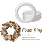 White Polystyrene Foam Ring DIY Wreath – Christmas & Wedding Craft Foam Ring Richie's