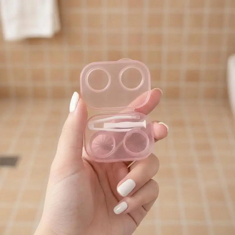 Contact Lens Case with Tweezers – Dustproof Travel Organizer Contact Lens Case Richie's