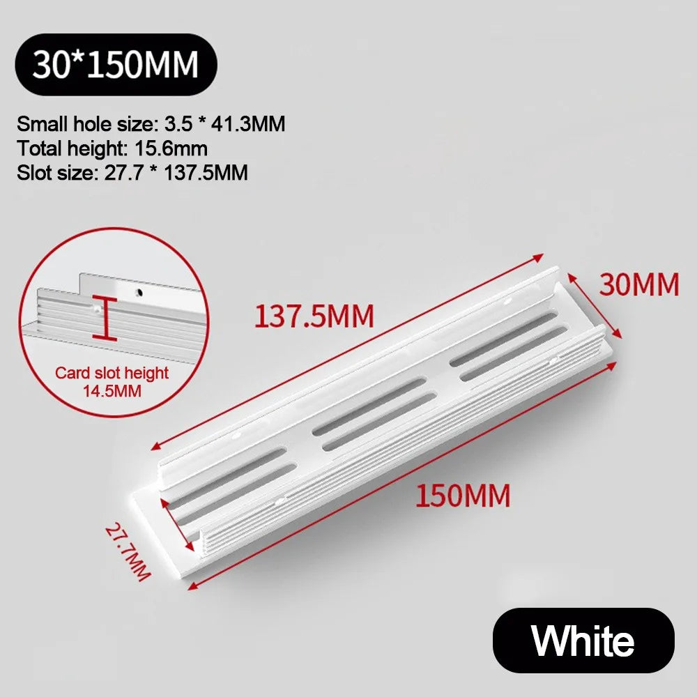 Aluminum Alloy Ventilation Grille Cover 30mm – Cabinet Air Vent Ventilation Grille Cover Richie's 30-150mm-white