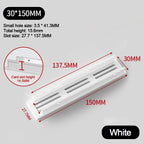 Aluminum Alloy Ventilation Grille Cover 30mm – Cabinet Air Vent Ventilation Grille Cover Richie's 30-150mm-white