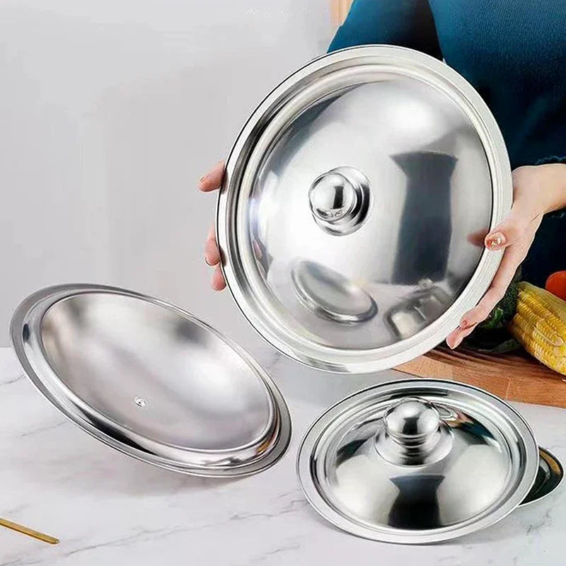 Stainless Steel Pot Lid 10–32cm Universal Round Pan Cover Pot Lid Richie's