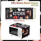 Floral Microwave Cover Waterproof Dust Protector Mat | Polyester Appliance Dust Cover Richie's G