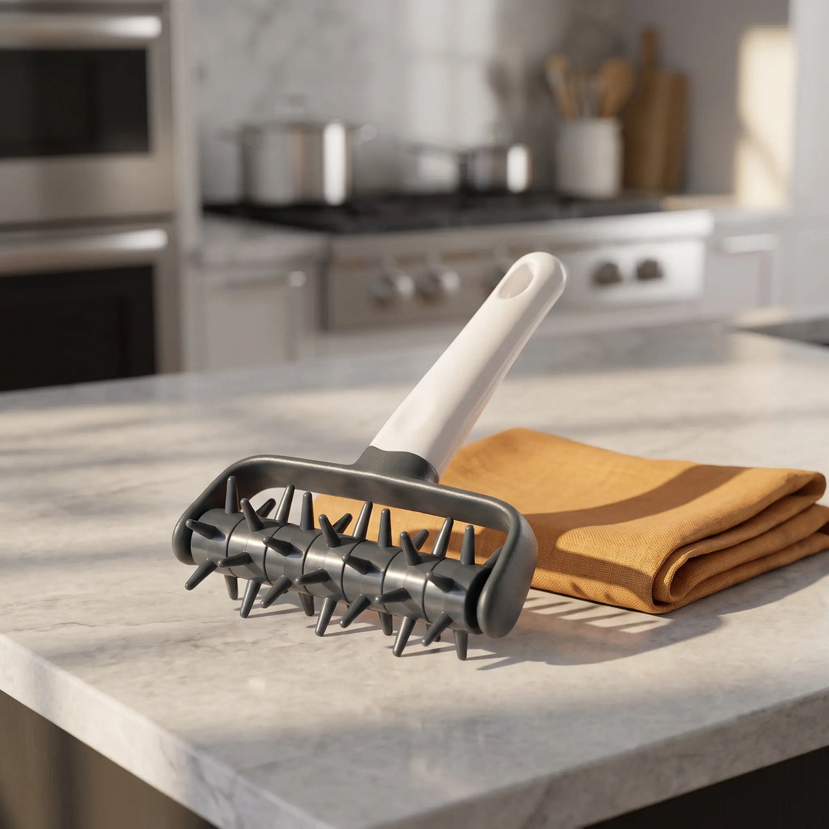 Pizza Dough Roller & Hole Puncher – Ergonomic Baking Tool Dough Roller Tool Richie's