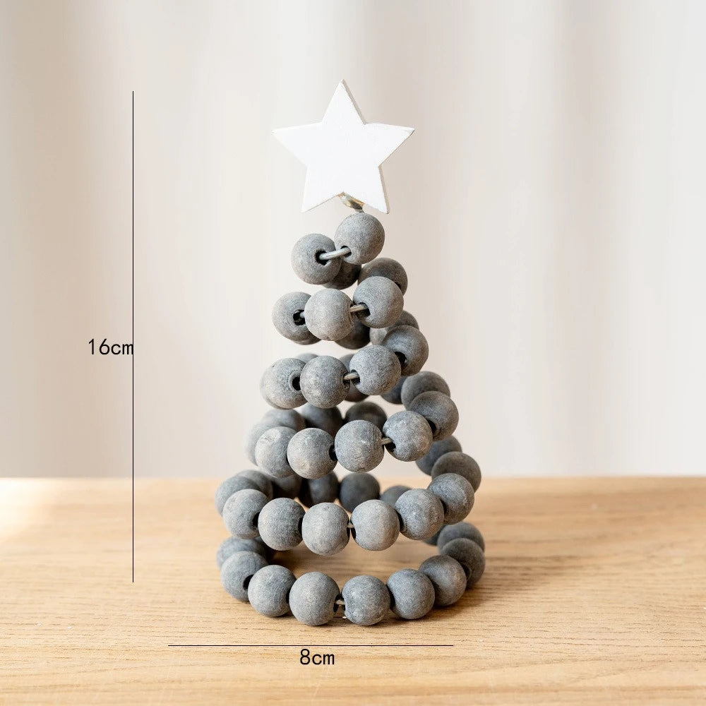 Nordic Wooden Christmas Tree Desktop Ornament | Holiday Decor Christmas Tree Ornament Richie's C 1PC
