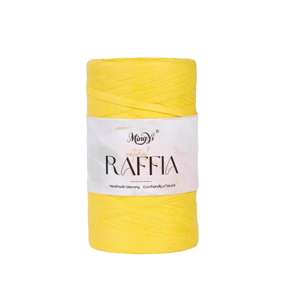 Multi-Colored Raffia Yarn 100g – DIY Knitting & Weaving Craft Raffia Craft Yarn Richie's Yellow