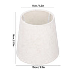 3-Pack Flaxen Linen Clip-On Lamp Shades 4.3" | E14 Compatible Fabric Lamp Shade Richie's
