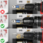 3-Piece Impact Socket Adapter Set – 1/4, 3/8 & 1/2" Hex Shank Socket Adapter Set Richie's