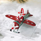Santa Claus Airplane & Mailbox Christmas Hanging Ornament Christmas Ornament Richie's 1