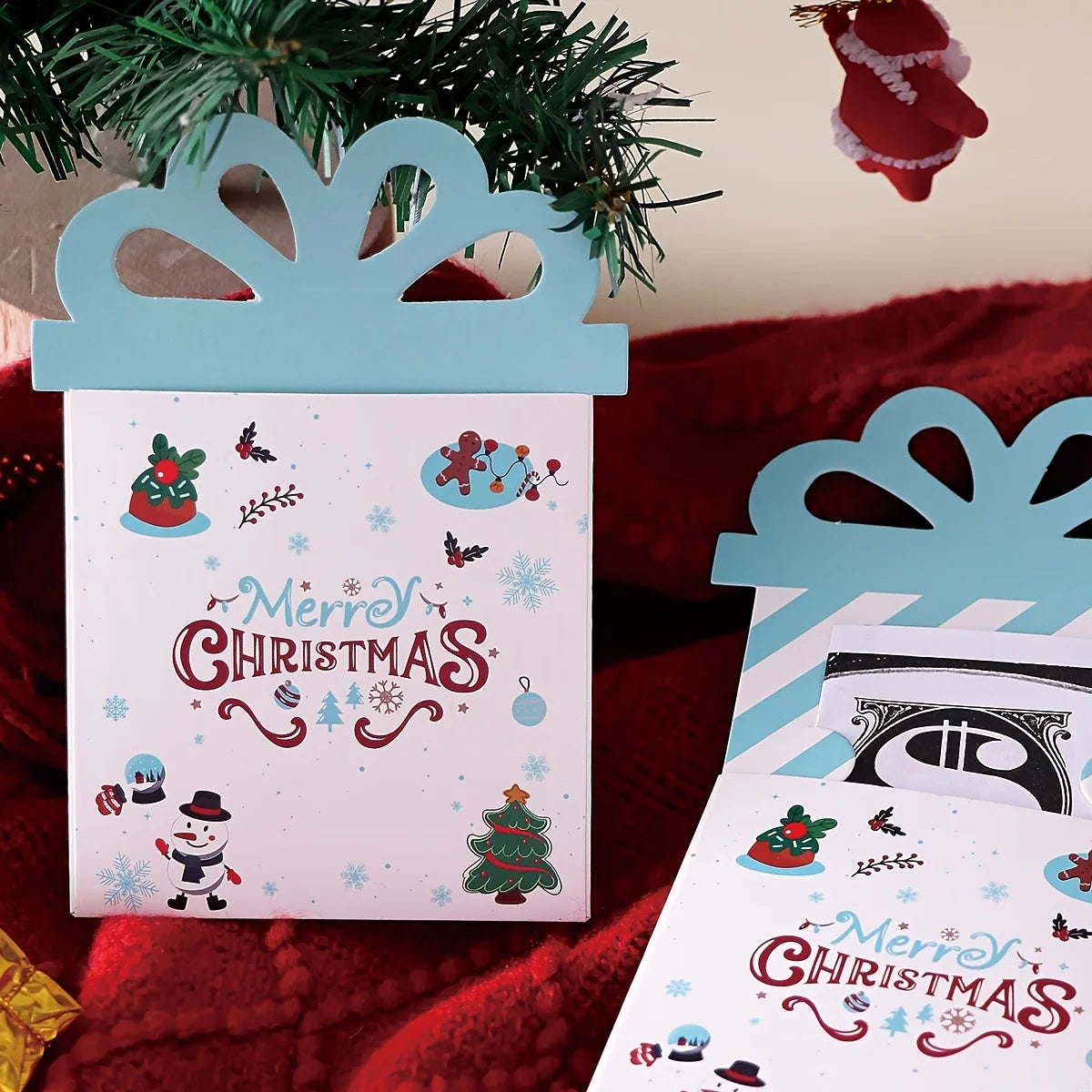 3pcs Merry Christmas Cash Card Holders – Festive Gift & Desk Decor Christmas Card Holders Richie's