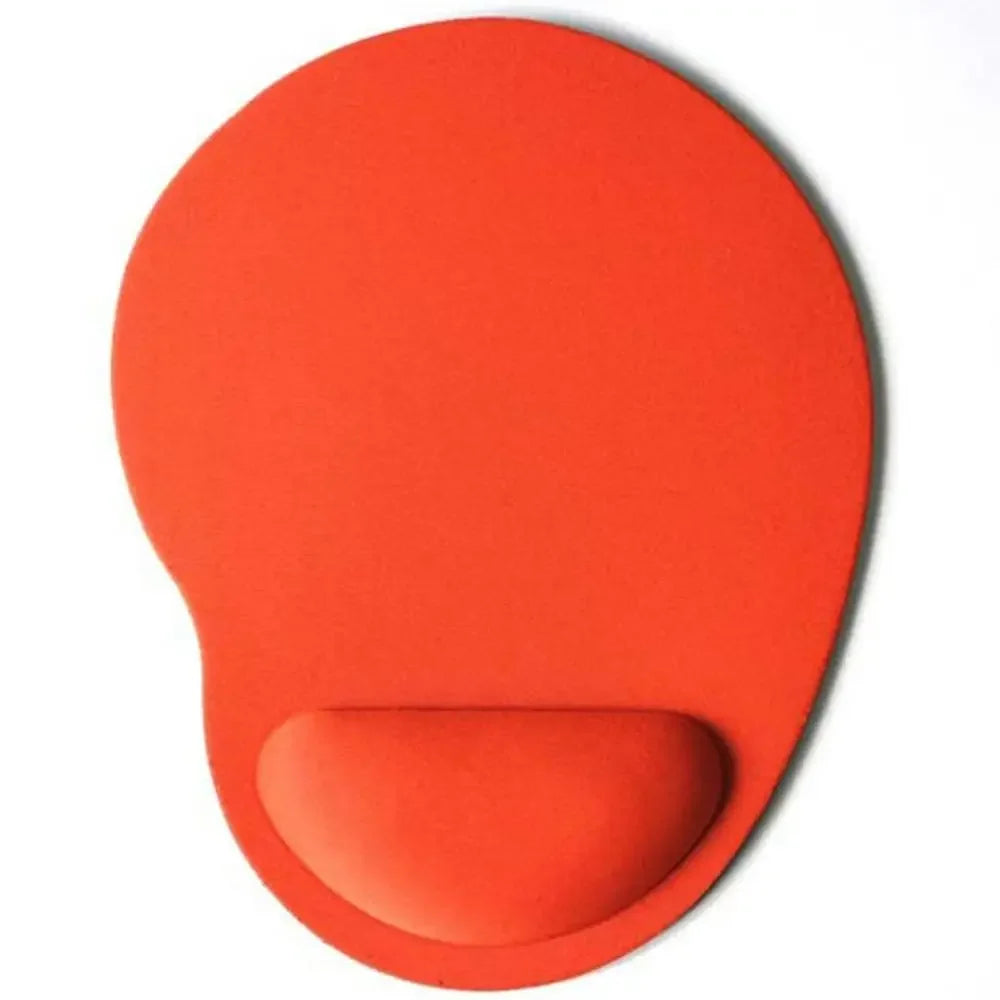 Ergonomic Wrist Rest Mouse Pad – Memory Foam Non-Slip Wrist Rest Mouse Pad Richie's Orange