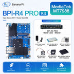 Banana Pi BPI-R4 PRO Router Board Set MT7988A Wi-Fi 7 8GB Router Board Kit Richie's US Power 4GB RAM SET 4