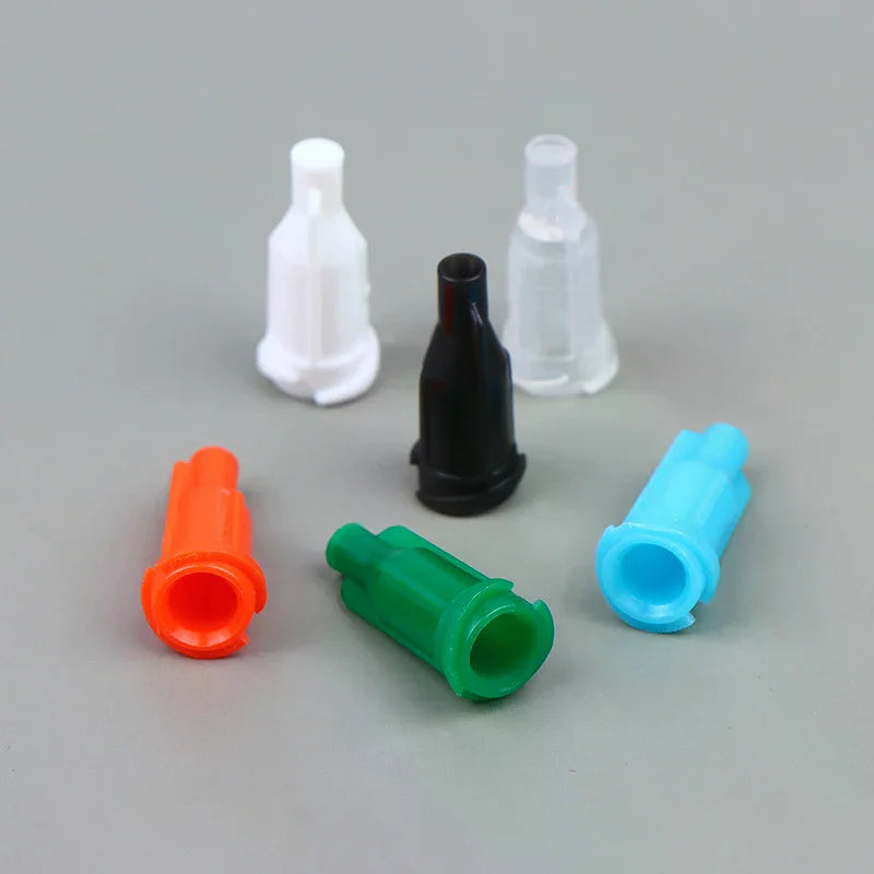 100-Pack Syringe Tip Caps Luer Lock Dispensing Needle Plugs Syringe Tip Caps Richie's