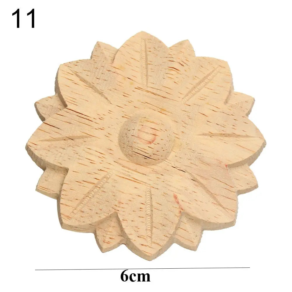 Wood Carved Floral Appliqué – Corner Furniture Frame Decoration Wood Carved Appliqué Richie's 11