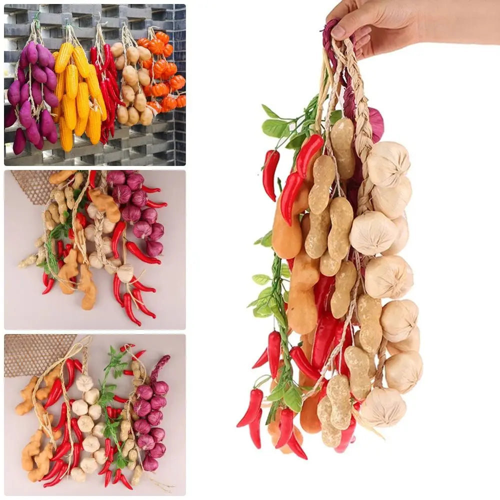 Artificial Foam Vegetable String Hanging Kitchen Home Decor Artificial Hanging Decor Richie's