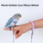 Adjustable Breathable Parrot Flight Harness & Walking Leash Bird Flight Harness Richie's Purple-Style5