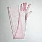 Women's Lace Tulle Long Gloves – Wedding, Prom & Party Bridal Lace Gloves Richie's pink