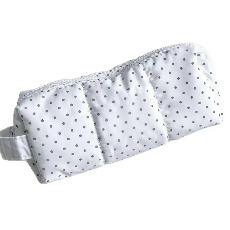 White Polka Dot Pencil Case Large Capacity Cotton Pen Pouch Pencil Case Richie's White