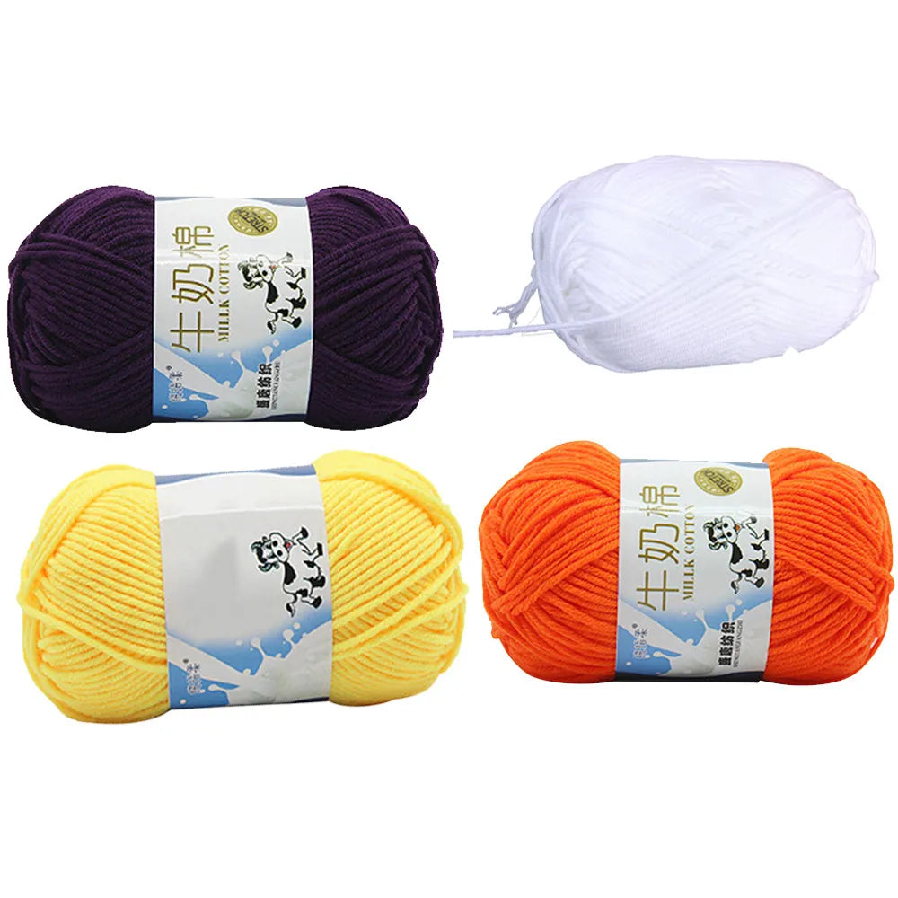 Milk Cotton Yarn – Soft Chunky Worsted Weight, Knitting & Crochet Craft Yarn Richie's Violet