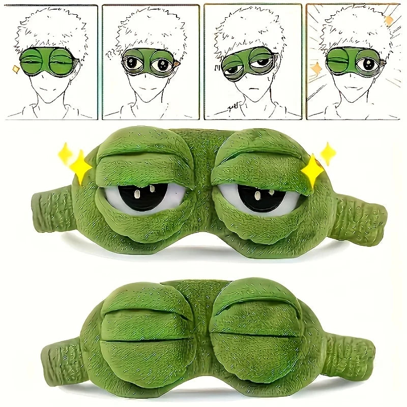 Frog Sleeping Eye Mask – Soft, Cute Travel & Nap Mask Sleep Eye Mask Richie's