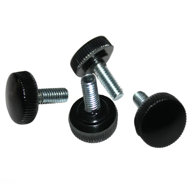 10pcs Black Plastic Knurled Thumb Screws M3 M4 Hand Tighten Knobs Thumb Screw Knobs Richie's