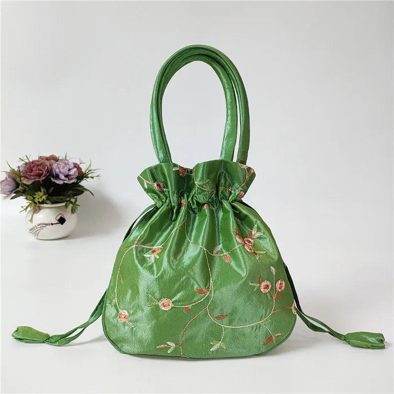 Women Embroidery Flower Cosmetic Bag – Ethnic Mini Purse & Pouch