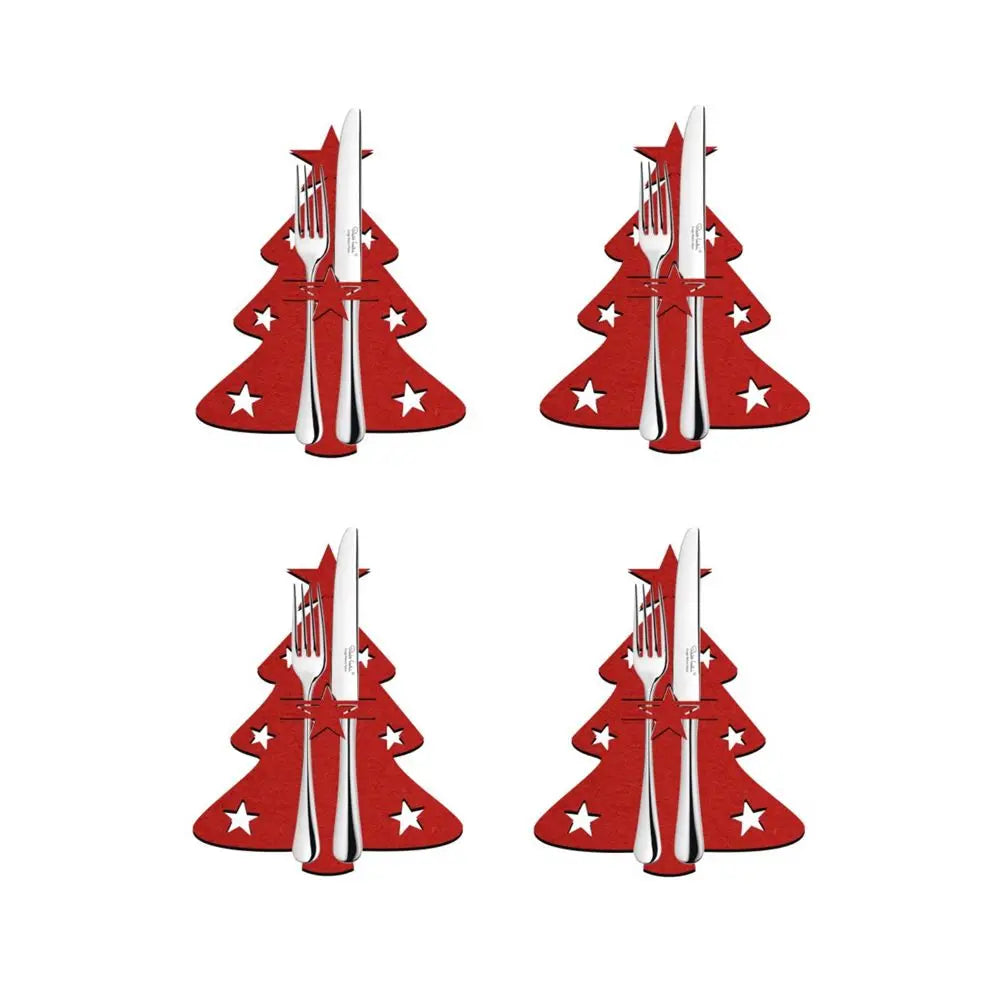 Christmas Cutlery Holder Bags | Festive Non-Woven Fabric 4 Pcs Cutlery Holder Bags Richie's 1