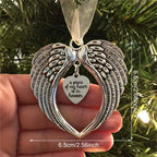 Angel Wings Christmas Ornament – Stainless Steel & Silk Keepsake Christmas Ornament Richie's
