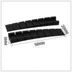 Rubber Wedge Shims Furniture Levelers – 4/10 Pcs, Cut-to-Fit Furniture Leveling Shims Richie's black 10 Pcs