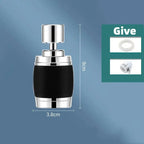 360° Rotating Faucet Aerator – 3-Mode Water Saving Tap Filter Faucet Aerator Richie's black