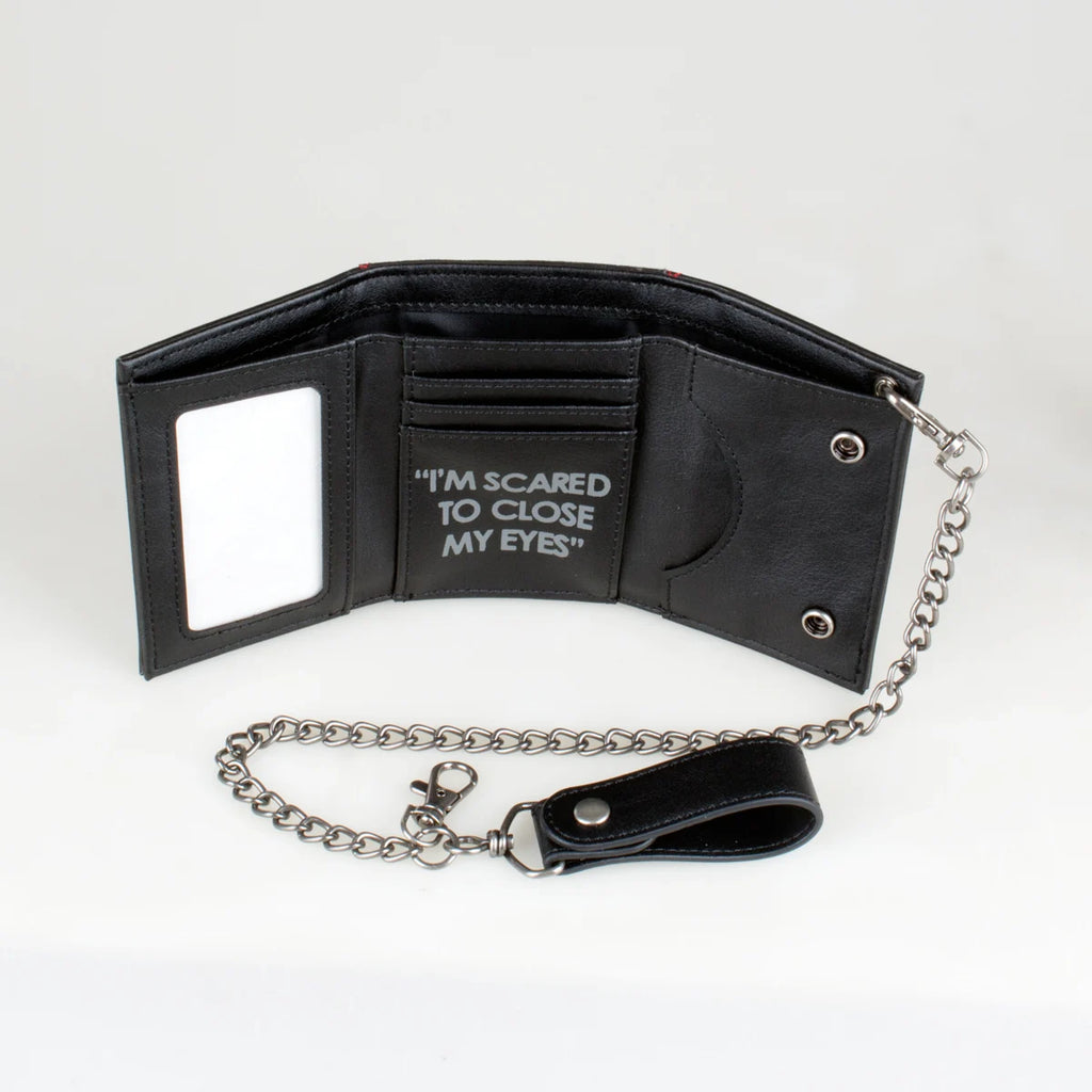 Printed Triple-Fold Chain Wallet with Card Holder & ID Window Chain Wallet Richie's