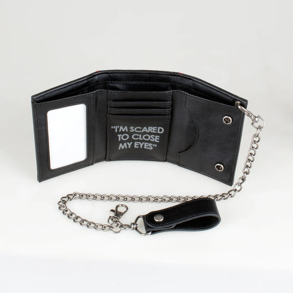 Printed Triple-Fold Chain Wallet with Card Holder & ID Window Chain Wallet Richie's