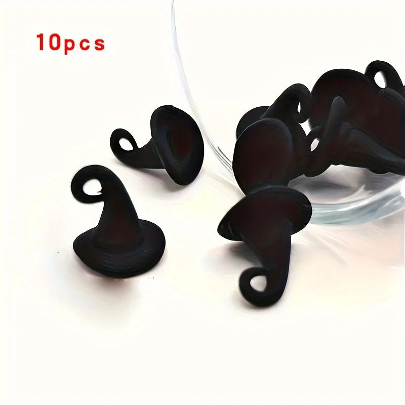 Alloy Witch Hat Charms – Halloween DIY Jewelry & Keychain Pendants DIY Jewelry Charms Richie's 10pcs black