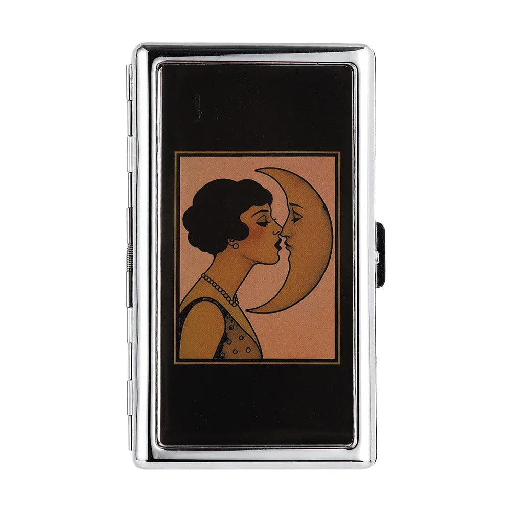 Vintage Metal Business Card Case – Snap Closure Multi-Function Metal Card Case Richie's A