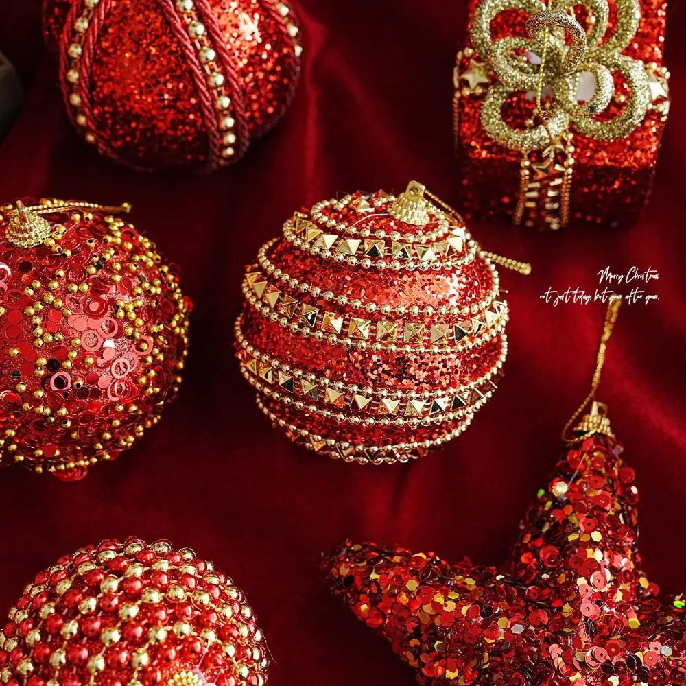 Pearl Foam Christmas Ball Ornament | Ribbed Wave Tree Decor Christmas Tree Ornament Richie's