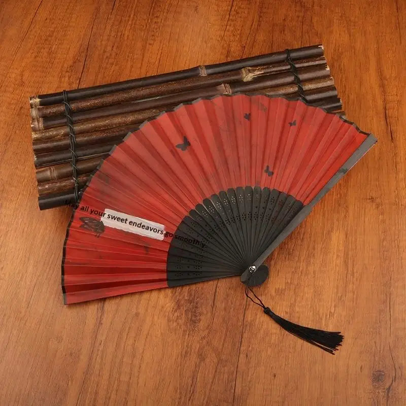 Chinese Foldable Hand Fan – Wood Wedding & Costume Prop Foldable Hand Fan Richie's A9