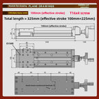 XYZ Manual Linear Slide Table Digital Display & Handwheel S100 Linear Slide Table Richie's S100-100MM-H