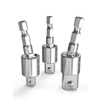 360° Rotatable Impact Driver Socket Adapter 1/4 3/8 Hex Socket Adapter Richie's 3pcs silver