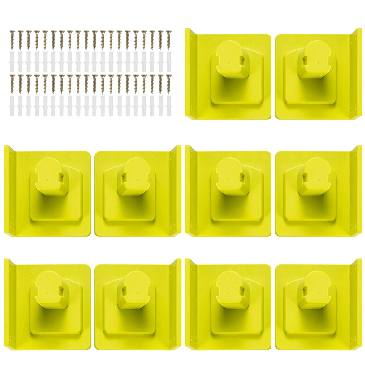 Ryobi 18V Power Tool & Battery Wall Mount Holder Set 16pc Tool Wall Mount Set Richie's C 10pcs