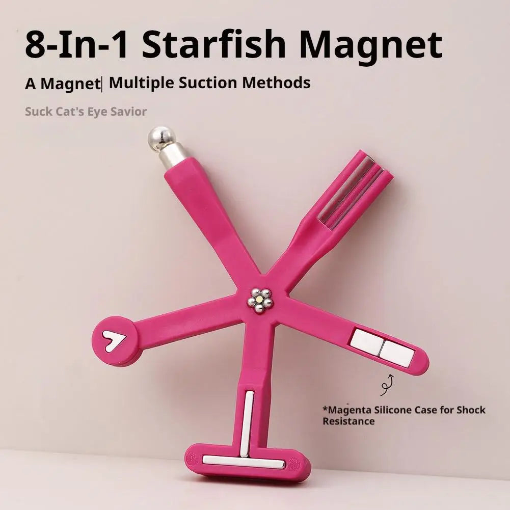8-in-1 Cat Eye Nail Magnet Tool | Starfish Gel Polish Stick Nail Art Magnet Richie's