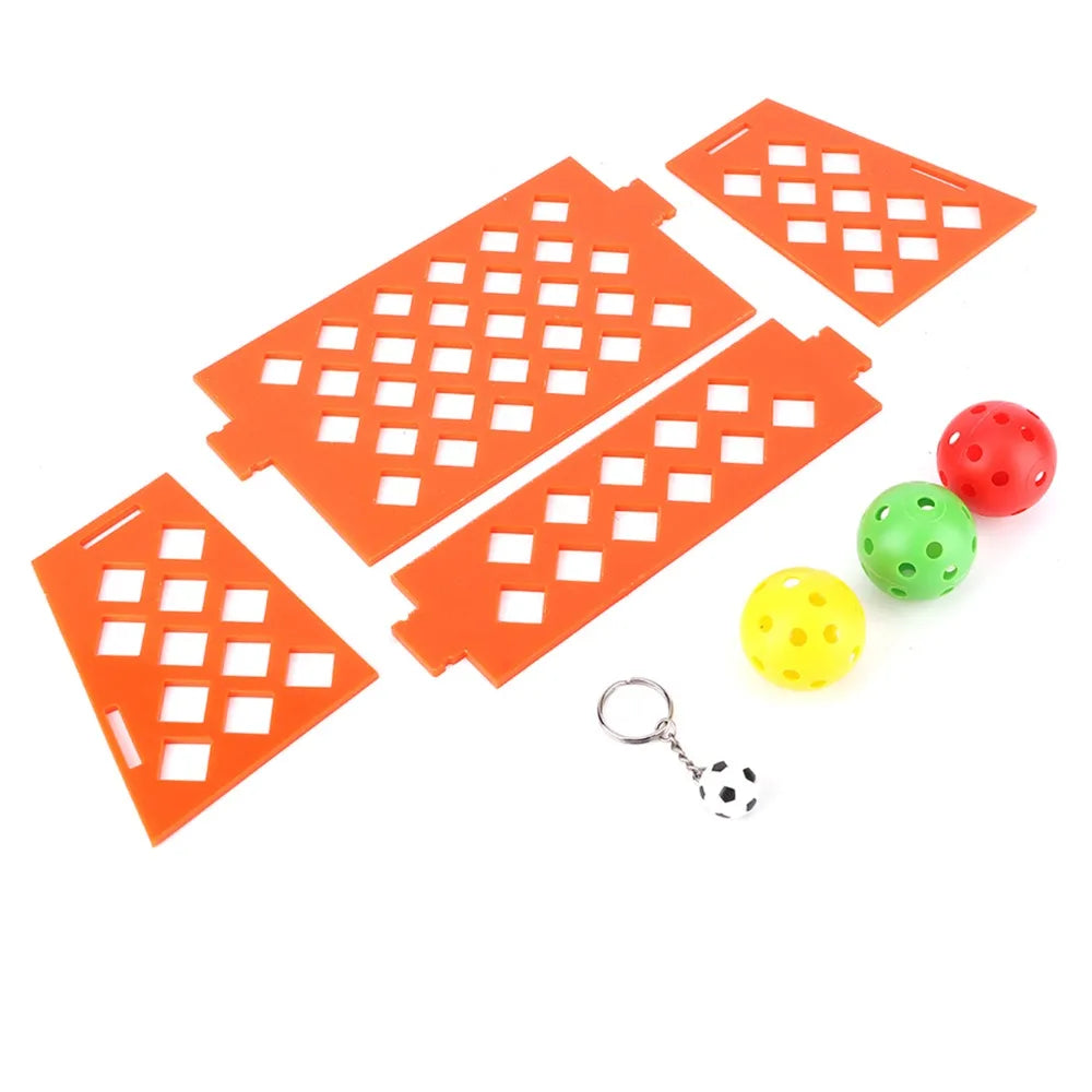 Parrot Mini Soccer Field Toy – 3 Balls | Bird Puzzle Set Bird Foraging Toy Richie's