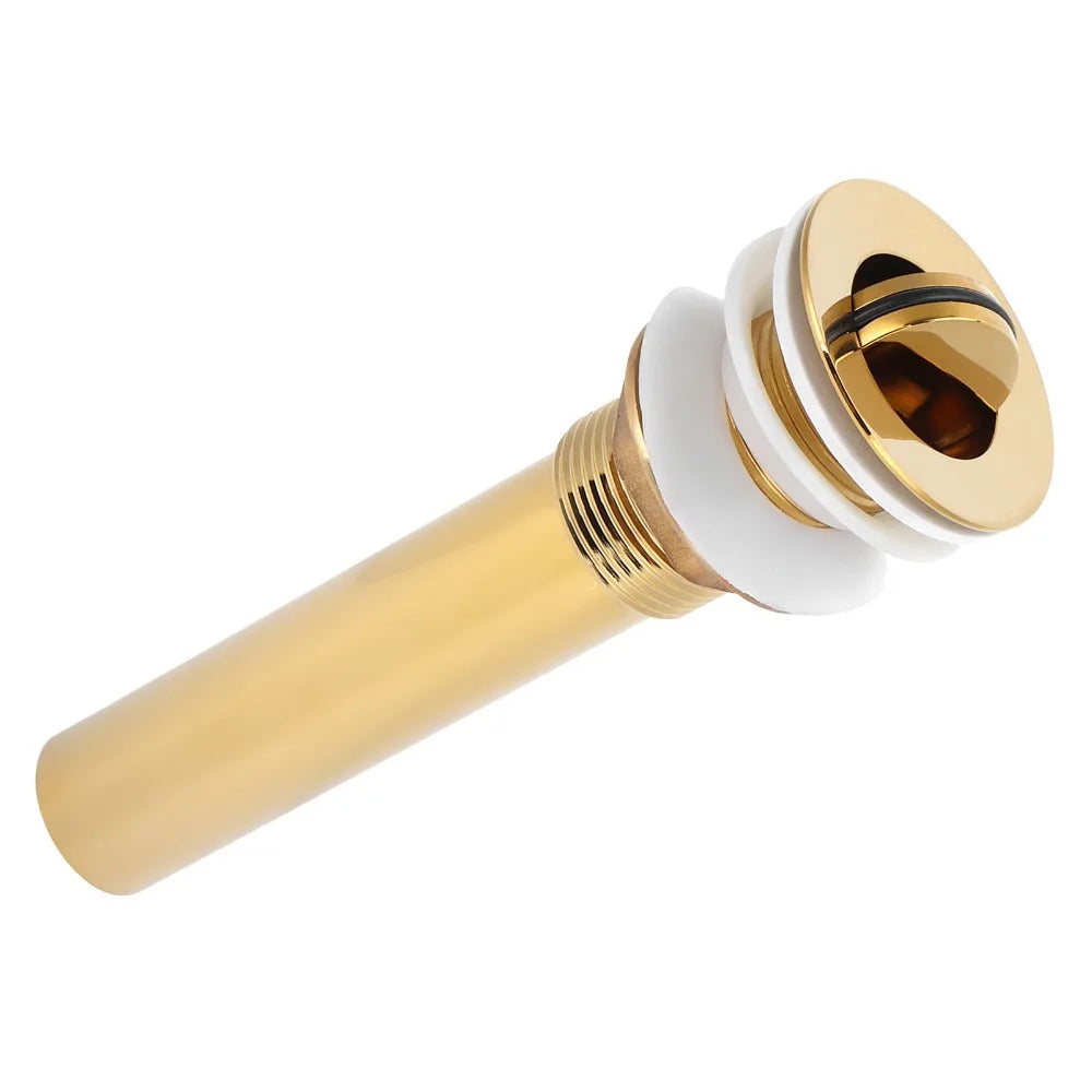 Gold Brass Flap Basin Drain – Anti-Clog Polished Finish Basin Sink Drain Richie's