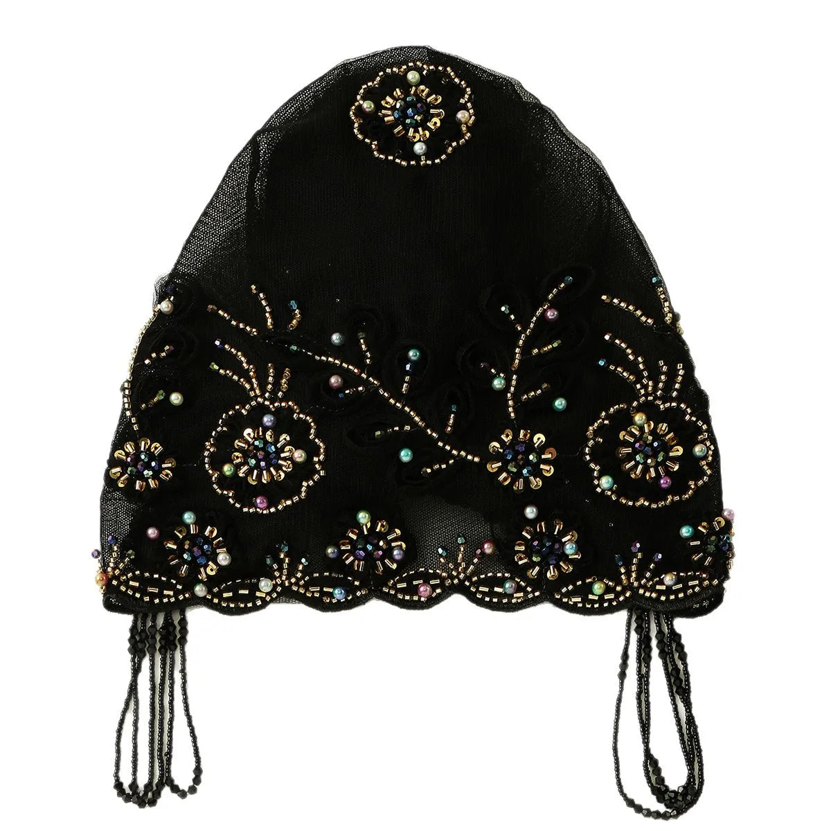 Muslim Pearl Lace Inner Cap – Elastic Islamic Headwear for Women Islamic Inner Cap Richie's