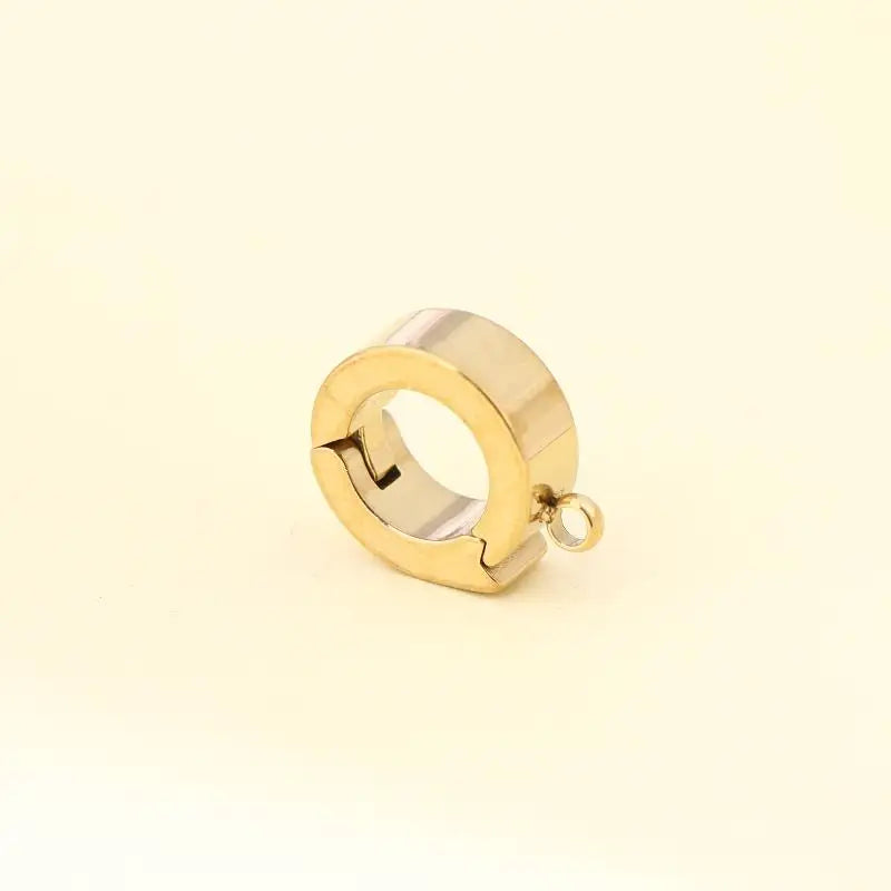 Stainless Steel Round Clasp Buckles for Jewelry Making – 1/5 Pcs Jewelry Clasp Buckle Richie's gold 10mm 1pcs