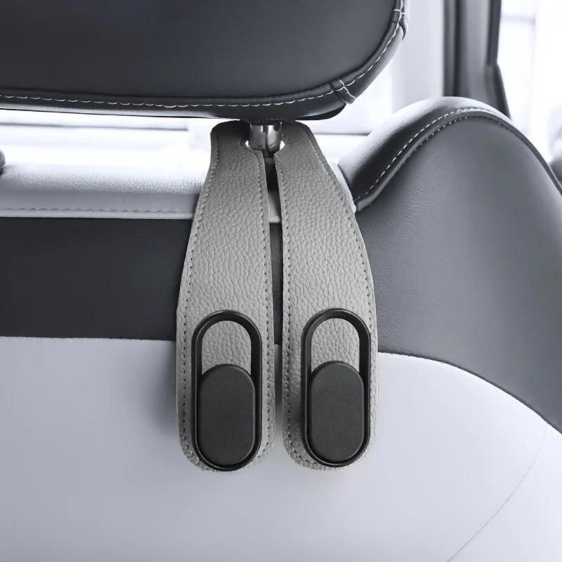 Universal Car Seat Back Hook – Heavy-Duty PVC Organizer Car Seat Back Hook Richie's Gray 1pc